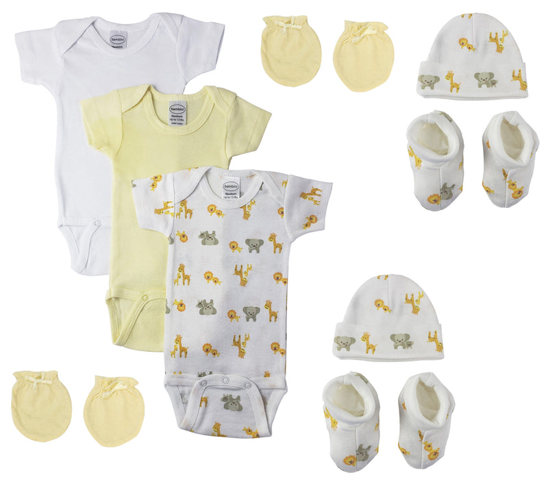 An image displaying Unisex Newborn Baby 9 Piece Sets by Bambini
