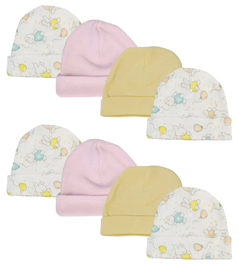 An image displaying Girls Baby Caps (pack Of 8) by Bambini