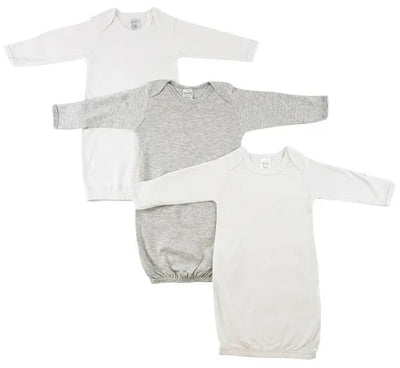 An image displaying Newborn Baby 3 Piece Gown Set by Bambini