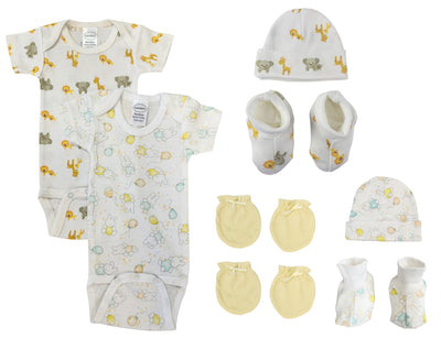 An image displaying Unisex Newborn Baby 8 Piece Sets by Bambini