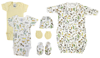 An image displaying Unisex Newborn Baby 6 Piece Sets by Bambini