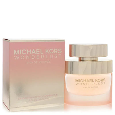 An image displaying Michael Kors Wonderlust Eau De Voyage by Michael Kors Eau De Parfum Spray 1.7 oz for Women by Michael Kors