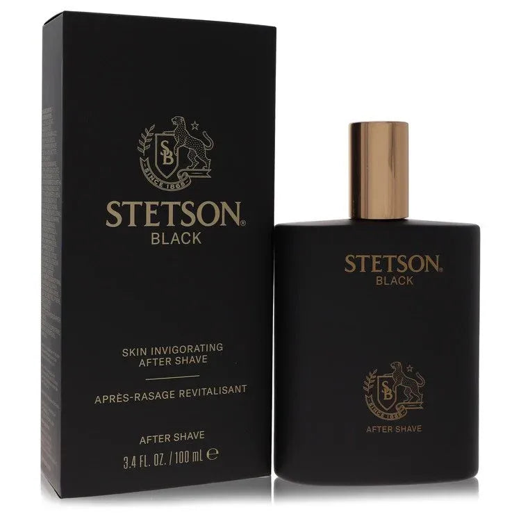 An image displaying Stetson Black by Coty After Shave 3.4 oz for Men by Coty