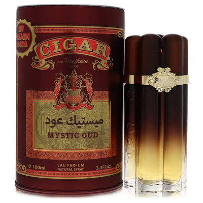 An image displaying Cigar Mystic Oud by Remy Latour Eau De Parfum Spray 3.3 oz for Men by Remy Latour