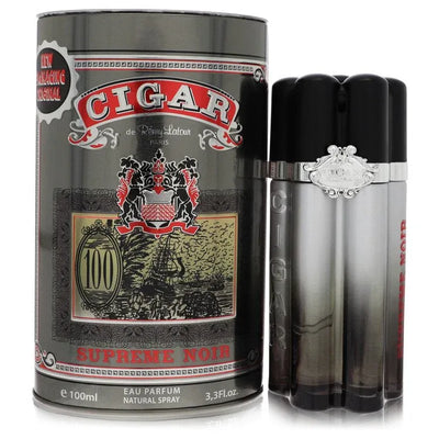 An image displaying Cigar Supreme Noir by Remy Latour Eau De Parfum Spray 3.3 oz for Men by Remy Latour