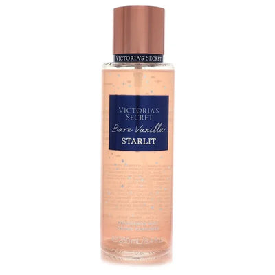 An image displaying Victoria's Secret Bare Vanilla Starlit by Victoria's Secret Fragrance Mist Spray 8.4 oz for Women by Victoria's Secret