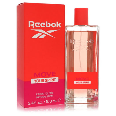 An image displaying Reebok Move Your Spirit by Reebok Eau De Toilette Spray 3.4 oz for Women by Reebok