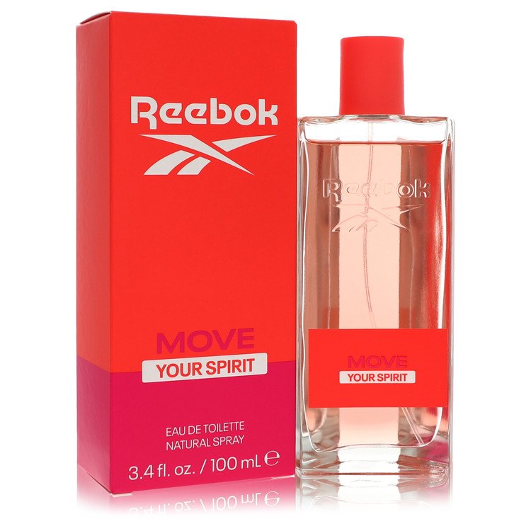 An image displaying Reebok Move Your Spirit by Reebok Eau De Toilette Spray 3.4 oz for Women by Reebok