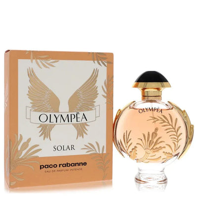 An image displaying Olympea Solar by Paco Rabanne Eau De Parfum Intense Spray 2.7 oz for Women by Paco Rabanne