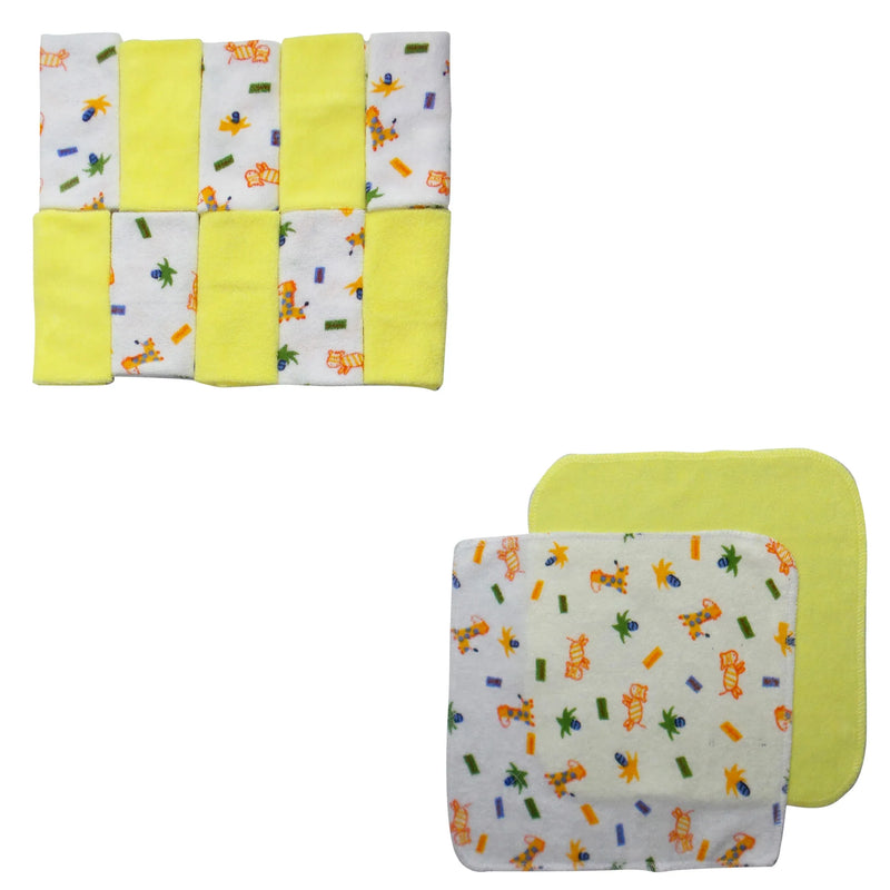 An image displaying Twelve Piece Wash Cloth Set by Bambini