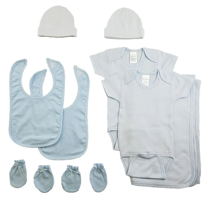 An image displaying Boys 9 Piece Blue Set by Bambini