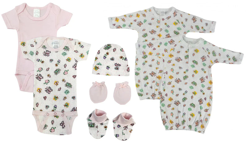 An image displaying Newborn Baby Girl 7 Piece Sets by Bambini