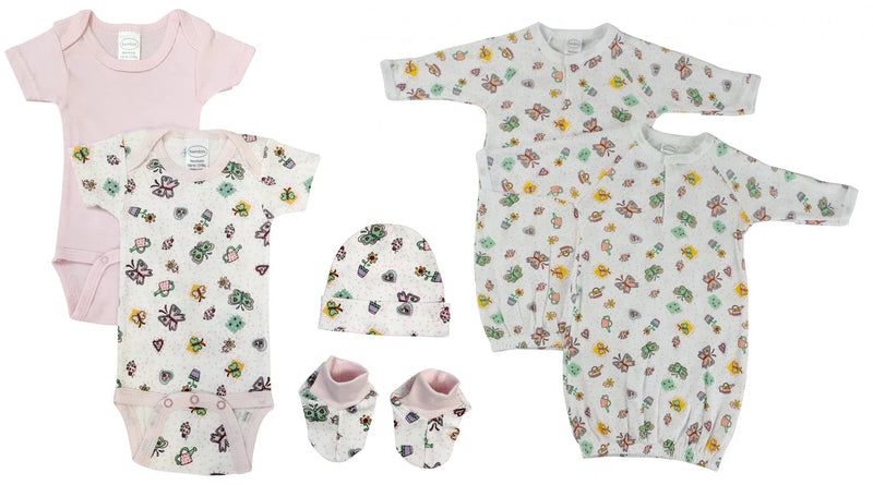 An image displaying Newborn Baby Girl 6 Piece Sets by Bambini