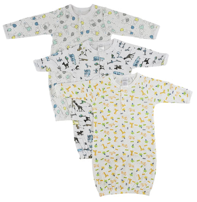 An image displaying Infant Gowns - 3 Pack by Bambini