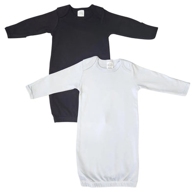 An image displaying Newborn Baby Boy 2 Piece Gown Set by Bambini