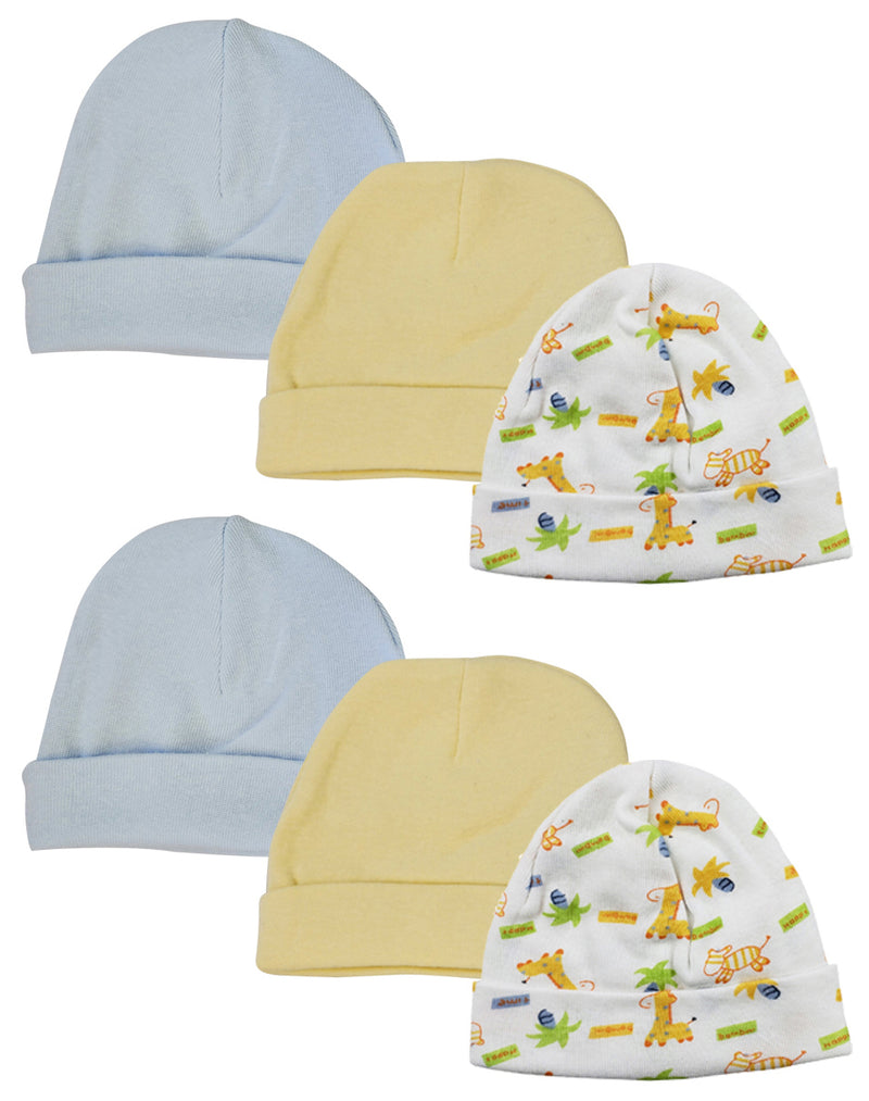 An image displaying Baby Boy Infant Caps (pack Of 6) by Bambini