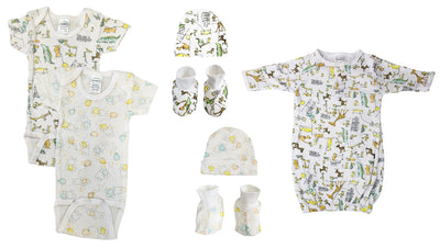 An image displaying Unisex Newborn Baby 7 Piece Sets by Bambini