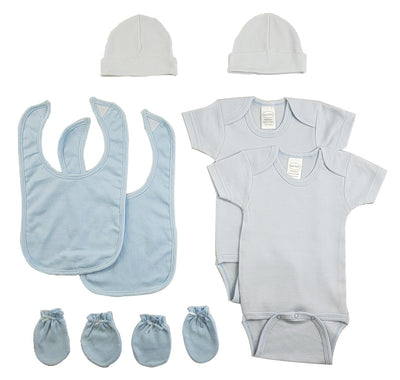 An image displaying Blue 4 Piece Baby Clothes Set by Bambini