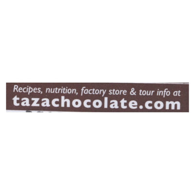 Taza Chocolate Organic Chocolate Mexicano Discs - 40 Percent Dark Chocolate - Salted Almond - 2.7 Ounce - Case Of 12