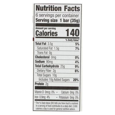 Cascadian Farm Granola Bar - Organic - Chewy - Chocolate Chip - 7.4 Oz - Case Of 12 - Orca Market