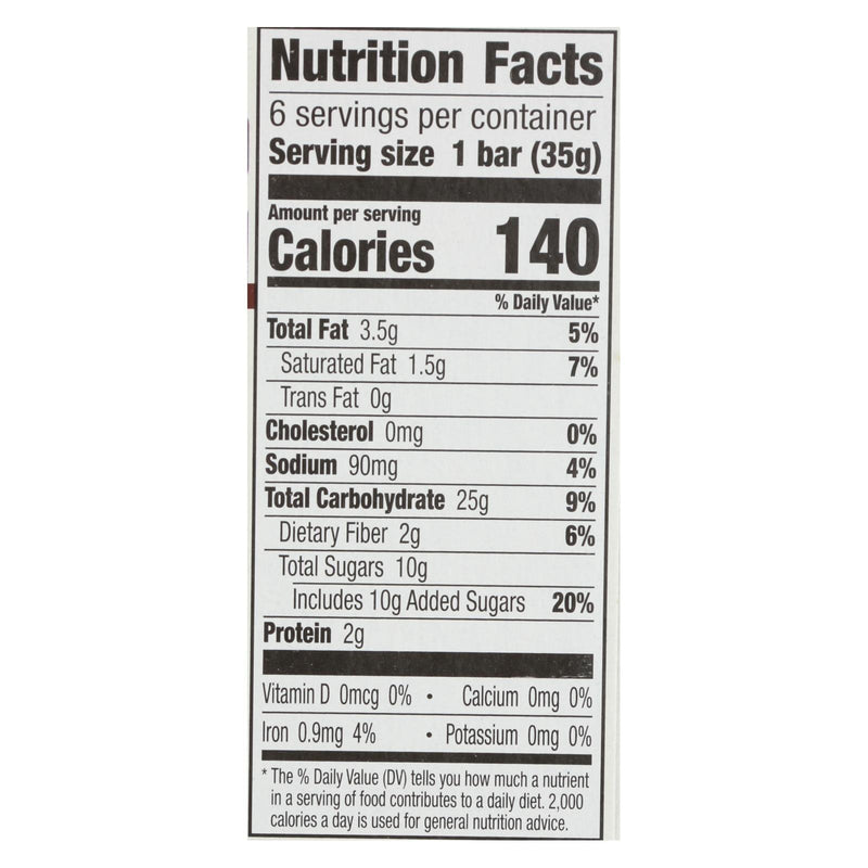 Cascadian Farm Granola Bar - Organic - Chewy - Chocolate Chip - 7.4 Oz - Case Of 12 - Orca Market