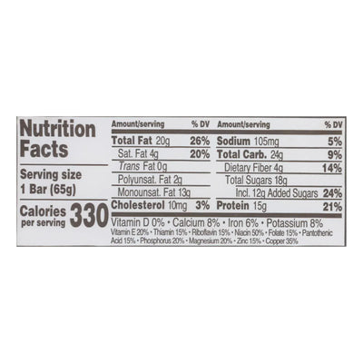 An image displaying Perfect Bar Dark Chocolate Chip Peanut Butter Perfect Bar - Case Of 8 - 2.3 Ounce by Perfect Bar