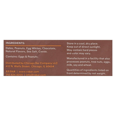 An image displaying Rxbar - Protein Bar - Chocolate Peanut Butter - Case Of 12 - 1.83 Ounce by Rxbar