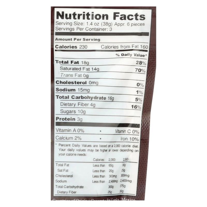 An image displaying Next Organics Dark Chocolate - Coconut - Case Of 6 - 4 Oz. by Next Organics