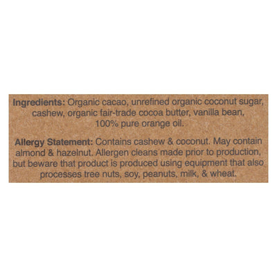 Hu - Dark Chocolate Bar Cashew Butter Orange Vanilla - Case Of 12-2.1 Oz - Orca Market