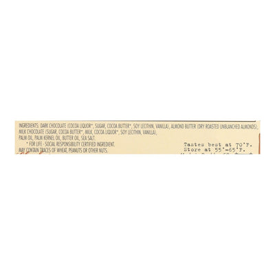Chocolove Xoxox - Dark Chocolate Bar - Salted Almond Butter - Case Of 10 - 3.2 Oz - Orca Market