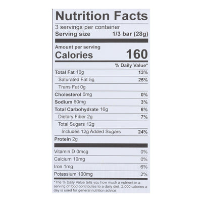 Theo Chocolate Salted Toffee - 55 Percent Dark Chocolate - Case Of 12 - 3 Oz. - Orca Market