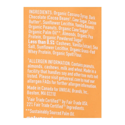 An image displaying Unreal - Bar Chocolate Caramel Peanut Noug - Case Of 6-3.4 Oz by Unreal