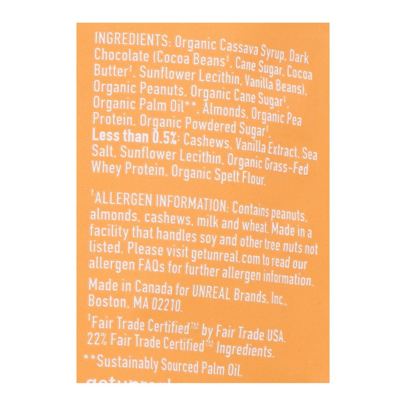 An image displaying Unreal - Bar Chocolate Caramel Peanut Noug - Case Of 6-3.4 Oz by Unreal