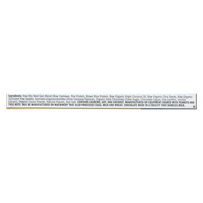 An image displaying Raw Rev Glo Double Chocolate Brownie Batter Bar - Case Of 12 - 1.6 Ounce by Raw Revolution