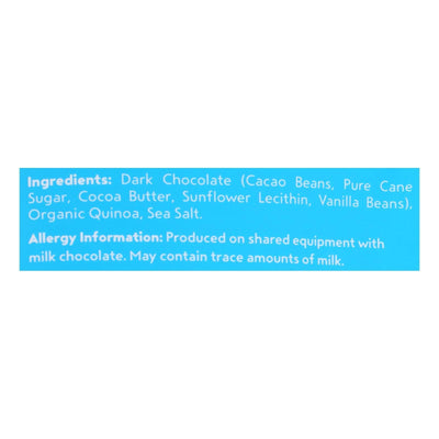 Undercover Quinoa Dark Chocolate + Sea Salt Crispy Quinoa Snack - Case Of 12 - 2 Oz - Orca Market
