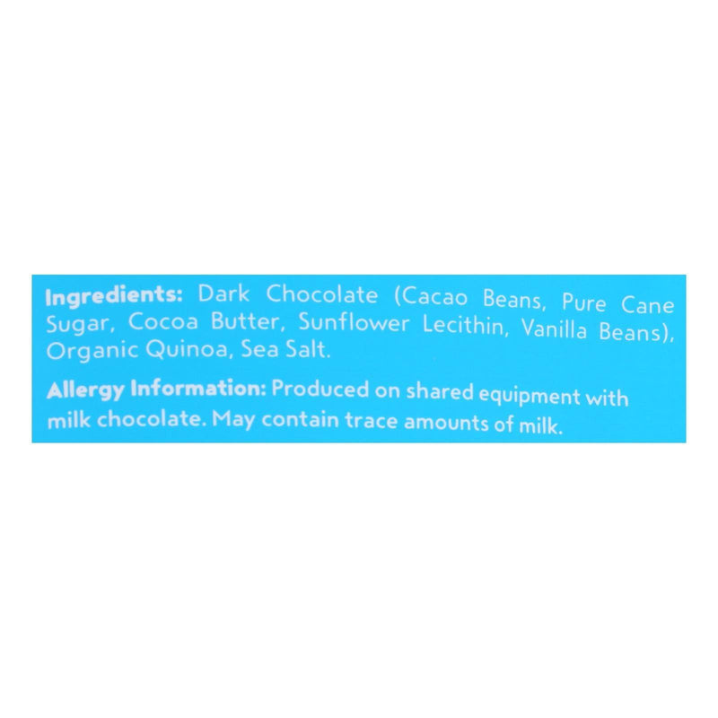 Undercover Quinoa Dark Chocolate + Sea Salt Crispy Quinoa Snack - Case Of 12 - 2 Oz - Orca Market