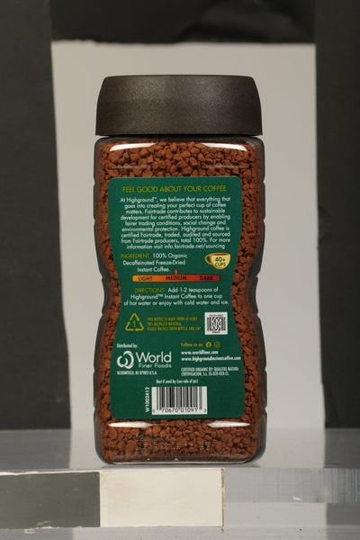 Highground - Coffee Decaf Instant - Case Of 6 - 3.53 Ounce