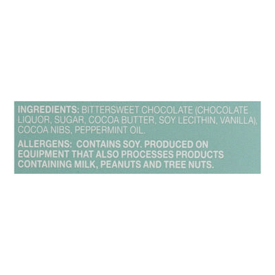 An image displaying Our Endangered Species Chocolate Dark Chocolate Bar With Peppermint Crunch - Case Of 12 - 3 Ounce by Endangered Species Chocolate