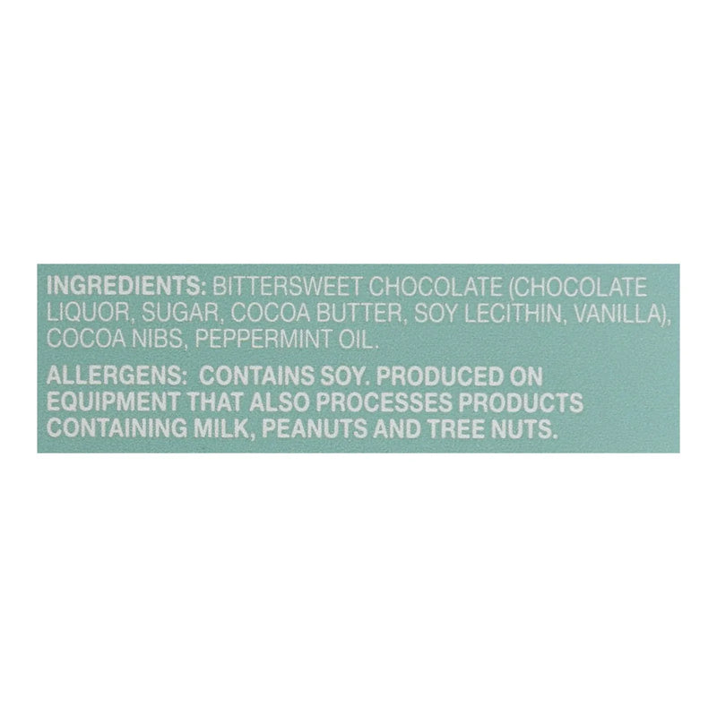 An image displaying Our Endangered Species Chocolate Dark Chocolate Bar With Peppermint Crunch - Case Of 12 - 3 Ounce by Endangered Species Chocolate