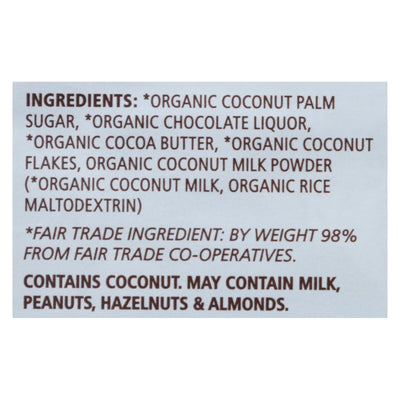 Equal Exchange - Bar Dark Chocolate Coconut - Case Of 12 - 2.8 Ounce