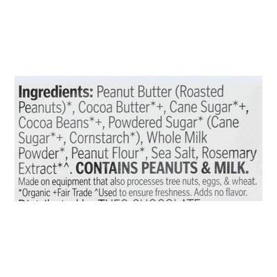 Theo Chocolate Peanut Butter Cups - Milk Chocolate - 1.3 Oz - Case Of 12 - Orca Market
