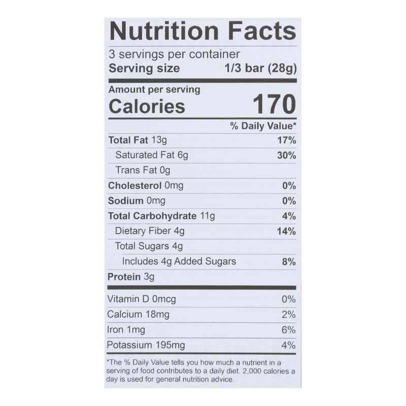 Theo Chocolate Black Rice Quinoa Crunch - 85 Percent Dark Chocolate - Case Of 12 - 3 Oz. - Orca Market