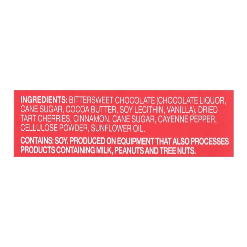 Endangered Species Natural Chocolate Bars - Dark Chocolate - 60 Percent Cocoa - Cinnamon Cayenne And Cherries - 3 Oz Bars - Case Of 12 - Orca Market