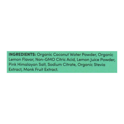 An image displaying Cure Hydration - Hydrating Drink Mix Lemonade - 1 Each-8/0.26 Ounce by Cure