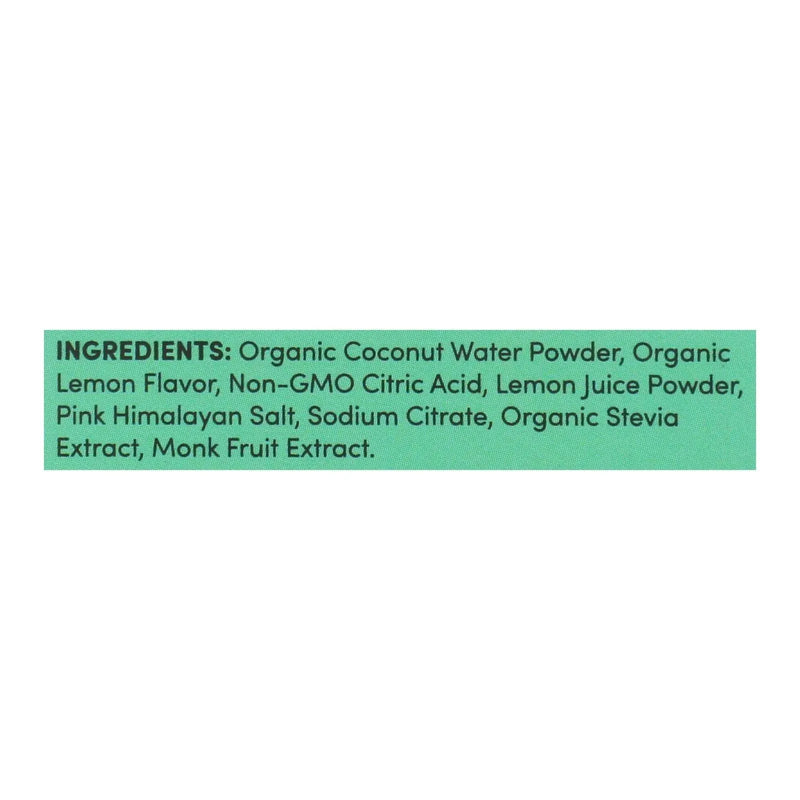 An image displaying Cure Hydration - Hydrating Drink Mix Lemonade - 1 Each-8/0.26 Ounce by Cure