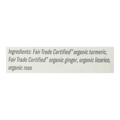 An image displaying Numi Tea - Tea Organic Turmeric 3 Roots - Case Of 6-15 Bags by Numi