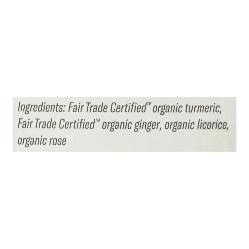An image displaying Numi Tea - Tea Organic Turmeric 3 Roots - Case Of 6-15 Bags by Numi