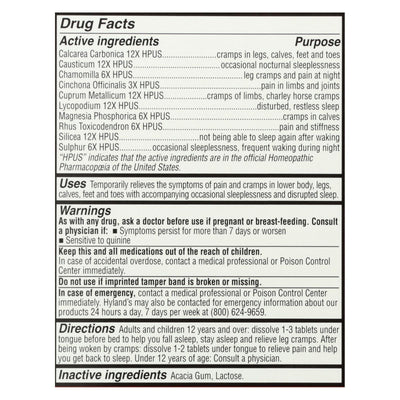 Hyland's - Leg Cramp Relief Pm - Case Of 3-50 Tablets - Orca Market
