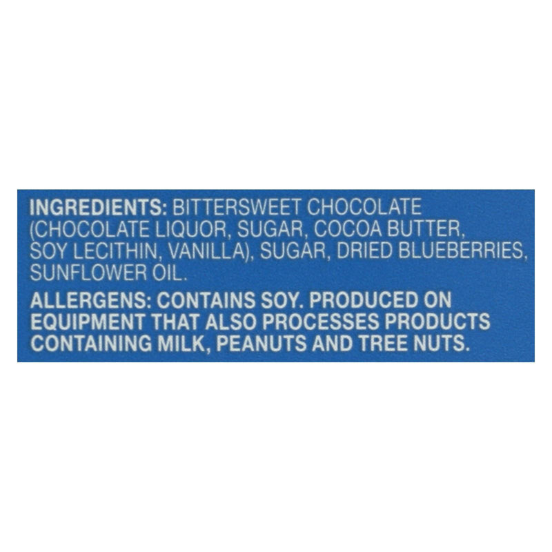 Endangered Species Natural Chocolate Bars - Dark Chocolate - 72 Percent Cocoa - Blueberries - 3 Ounce Bars - Case Of 12