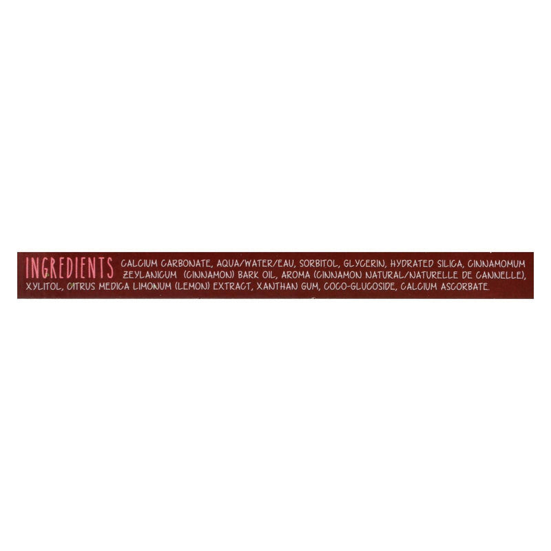 Green Beaverthe Toothpaste - Cinnamon Toothpaste - Case Of 1 - 2.5 Fl Oz. - Orca Market